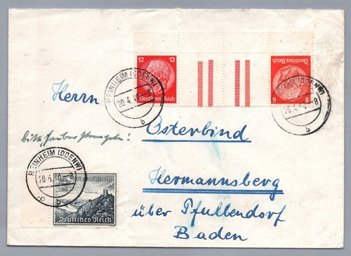 Reich brief zusammendruck - reich,