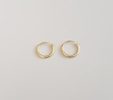 Creolen Ohrringe 9 mm 333 Gold 8 Karat Gelbgold Neu