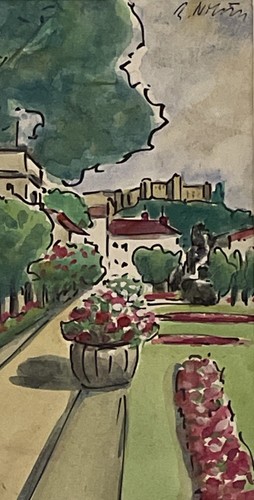 Salzburg mirabellpark aquarell - salzburg,