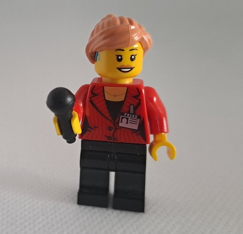 Lego city minifigur reporterin - city,