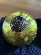 Grüne Weihnachts Glaskugel zum Aufhängen