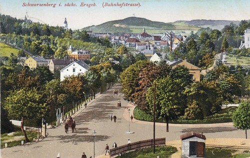 Alte postkarte schwarzenberg - alte,
