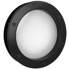 Bullauge Aluminium schwarz Ø 40 cm Glas matt B4000 A8 Rundfenster Türfenster