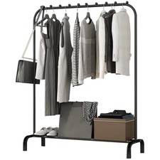 Kleiderstange Kleiderbügel Garderobenständer Metall schwarz minimalistisch