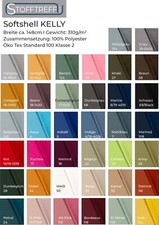 Softshell KELLY von Stofftreff Santi®- 50cm -Schritte -Meterware-wasserabweisend