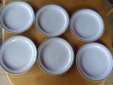 6Teller groß, 28 cm,DDR,ostalgie , rational,mitropa, grün-weiss