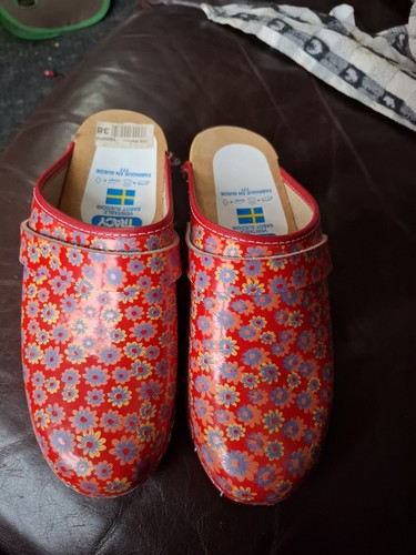 Tracy schwedische clogs rote - schwedische, clogs..rote