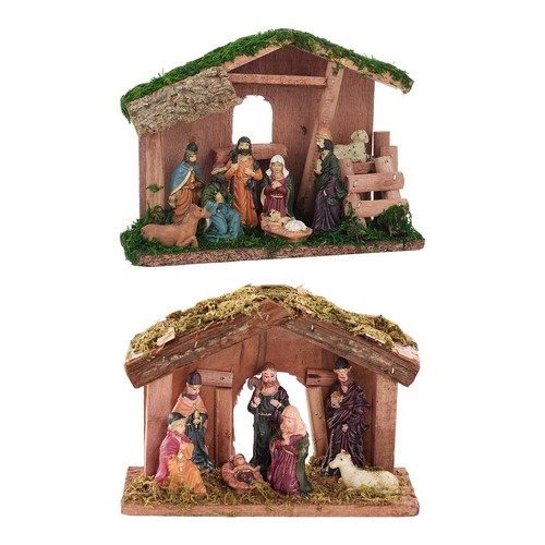 Weihnachtskrippen set aus - weihnachtskrippen,