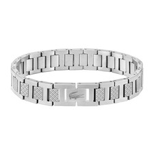 LACOSTE Armband Neu Hochwertigem Edelstahl Farbe Silber Unisex ohne OVP.