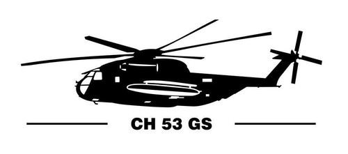 Sikorsky ch53 aufkleber - ch53, gs