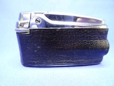 Ronson Varaflame Feuerzeug in Chrome mit Leder überholt gasdicht funktionsfähig