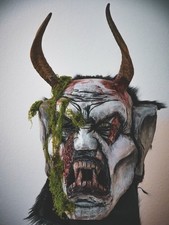 Krampusmaske Neu   Höllenwerk