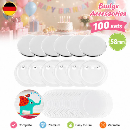 Button rohlinge badge pin 58mm - button,