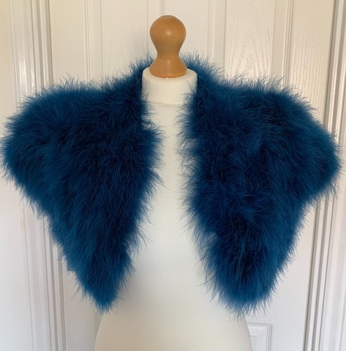 Blauer marabu feder - marabu,