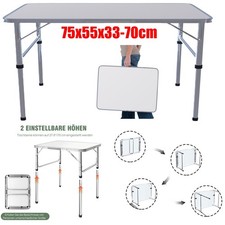 Aluminium Campingtisch Klapptisch Falttisch Gartentisch klappbar Höhenverstellba