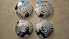 4x ORIGINAL VW VOLKSWAGEN KÄFER T1 T2 T3 RADKAPPEN BLENDEN CHROM 255mm HR