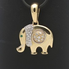 Elefant Anhänger 750 Gold 18
