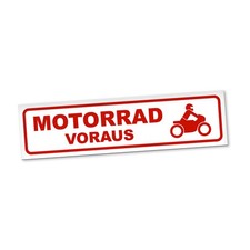 Motorrad Voraus Magnetschild
