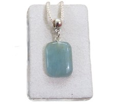 Aquamarin Cabochon Anhänger