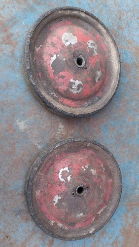 Alte blechräder rot - 2,