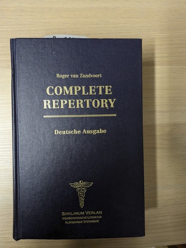 Complete repertory das - repertory:,