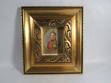 Bild im Holzrahmen hinter Glas-18,5 x 20,5 cm groß-Gold-Adel, Militär