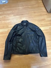 G-Star Raw Lederjacke, echte Lederjacke im Biker Stil Denim Gr XXL