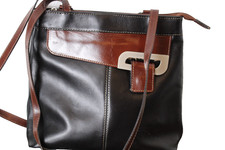 Damen,Leder,Tasche,Farbe,Schwarz ,Braun,Rucksack