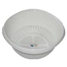 Bekaform Standsieb Kunststoff weiß Küchensieb Salatsieb Seiher Nudelsieb Ø 30cm