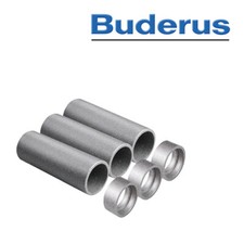 Buderus 7738113427 Lüftungsrohr  3x DN 160 mit Muffe 1m Zuluft Abluft Kanal
