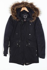 WELLENSTEYN Meteorite Parka Jacke Herren Größe S Fell Kapuze Winter Robust
