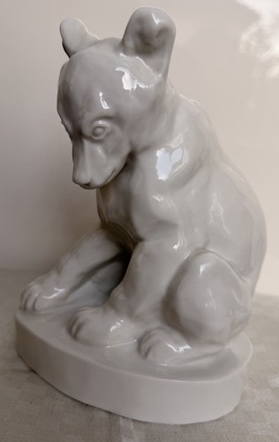 Porzellanfigur junger bär - porzellanfigur,