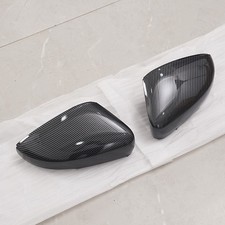 2x Spiegelkappe Spiegel Abdeckungen Carbonfaser-Stil Für VW Polo 6R/6C 2009-2017