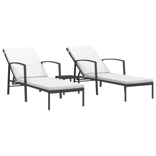 Sonnenliegen stk mit tisch - sonnenliegen,