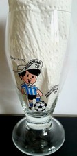 Bierglas Fussball WM 1978 mit Gauchito 0,2 l Dortmunder Union Bier