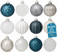Weihnachtskugeln Blau 12er Set
