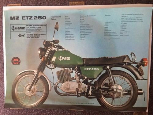 Flyer ddr motorrad - ddr, 250