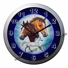 Wanduhr " Pferd - Pony -