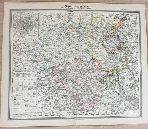 Landkarte map 1892 provinz - landkarte, 1892:
