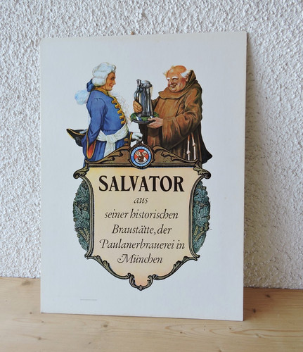 Altes pappschild paulaner - altes,