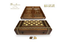 Holz Backgammon/Schach Brett