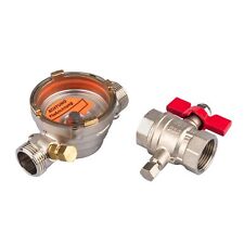 Allmess Anschluss Set 1 Zoll mit Kugelhahn Neu OVP Einbausatz