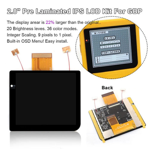 Gameboy pocket inch ips - 2,8,
