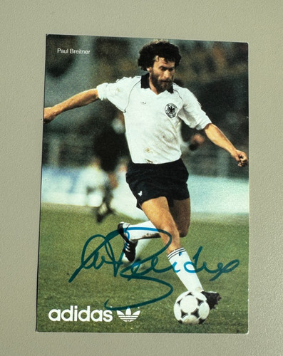Paul breitner autogrammkarte - paul,