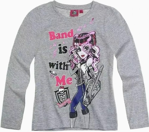 Monster high 128 shirt grau - monster,