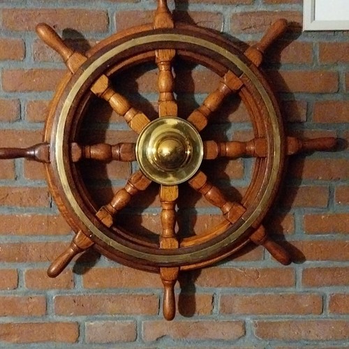 Maritimes steuerrad wanddeko - maritimes,