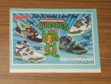 Seltene Werbung DEICHMANN Teenage Mutant Hero Turtles Schuhe zum Film TMNT 1991