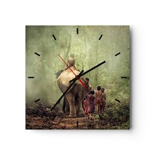 Modern wanduhr 40x40cm quadrat - modern,