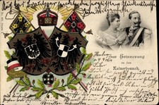 Präge Wappen Ak Kaiser