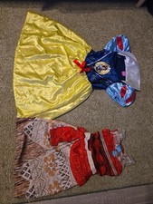 2 Kostüm Mädchen Schneewittchen und Vaiana